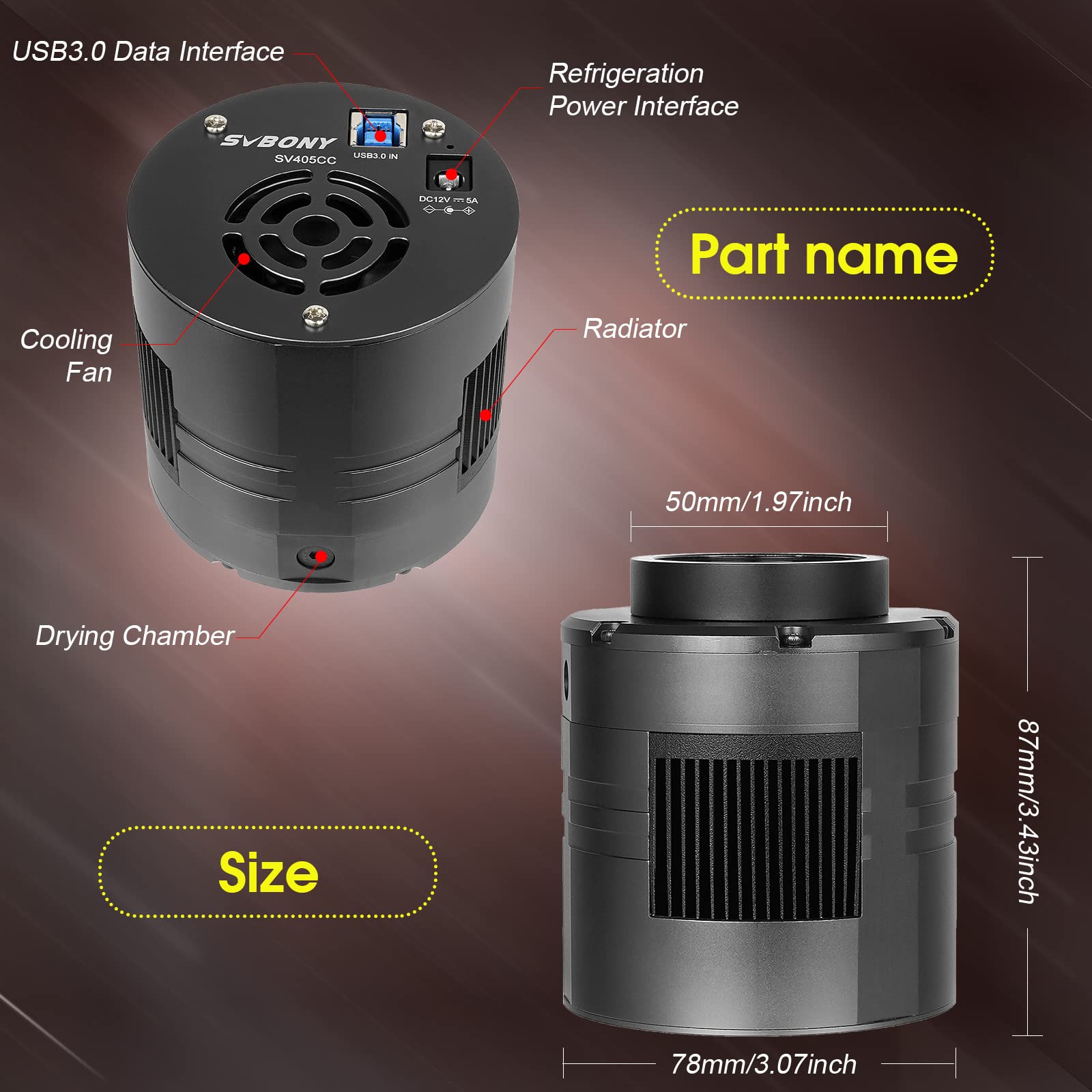 Amazon.com : SVBONY SV405CC Cooled Astrophotography Camera